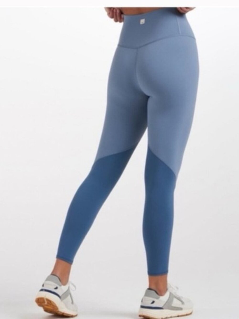 Vuori Color Block Studio Leggings Cloud Blue Women's Blue High-Waisted Leggings